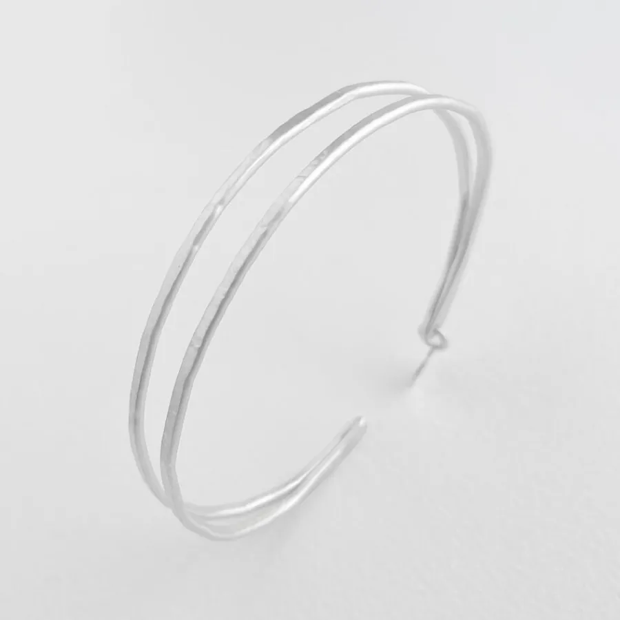 Susi Cala Armreif Kam Double Bangle Sterlingsilber Clearance