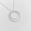 Susi Cala Kette mit Anhänger Double Hoop 'L/M' Sterlingsilber Clearance