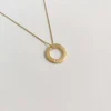 Susi Cala Kette mit Anhänger Hoop 'S' Sterlingsilber vergoldet Sale