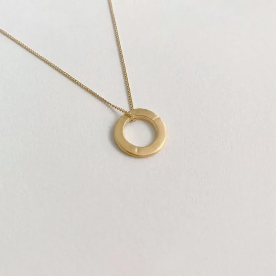 Susi Cala Kette mit Anhänger Hoop 'S' Sterlingsilber vergoldet Sale
