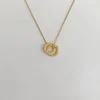 Susi Cala Kette mit Anhänger Twin 'XS' Sterlingsilber vergoldet Clearance