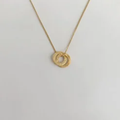 Susi Cala Kette mit Anhänger Twin 'XS' Sterlingsilber vergoldet Clearance