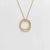Susi Cala Kette mit Anhänger Twin 'M' Sterlingsilber vergoldet New