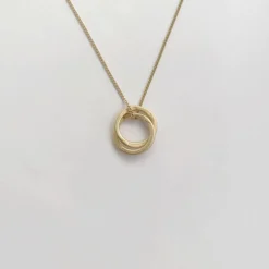 Susi Cala Kette mit Anhänger Twin 'S' Sterlingsilber vergoldet New