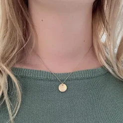 Susi Cala Kette mit Anhänger Moon 'S' Sterlingsilber vergoldet Best