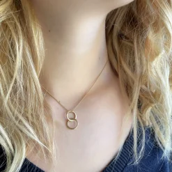 Susi Cala Kette mit Anhänger Twin 'S' Sterlingsilber vergoldet New