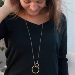 Susi Cala Lange Kette La Cala 'M' Sterlingsilber vergoldet Sale