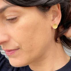 Susi Cala Ohrringe Moon 'S' Sterlingsilber vergoldet Outlet