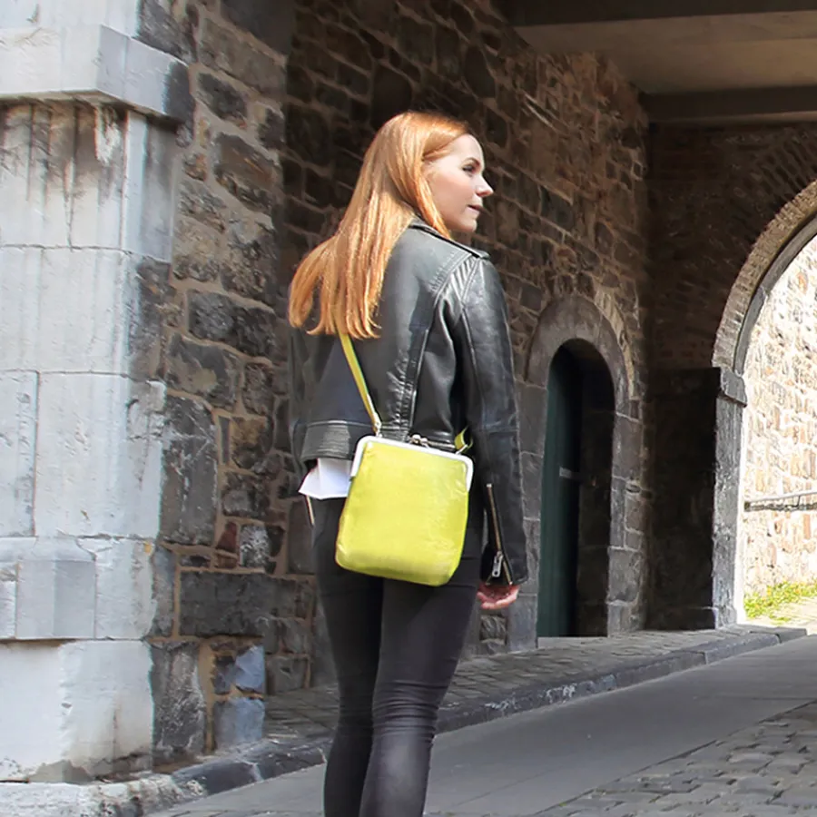 VOLKER LANG Ledertasche Lola Salsa Clearance