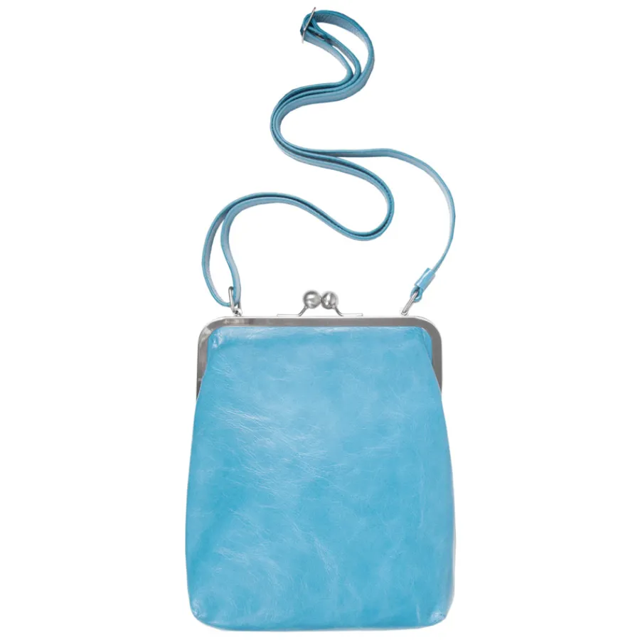 VOLKER LANG Ledertasche Lola Azurro Clearance